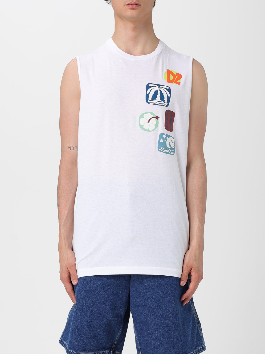 Tシャツ・カットソー DSQUARED2 Men T-shirt White S78GD0102S24379 100 S75GD0356S23009_100-4_650x.jpg