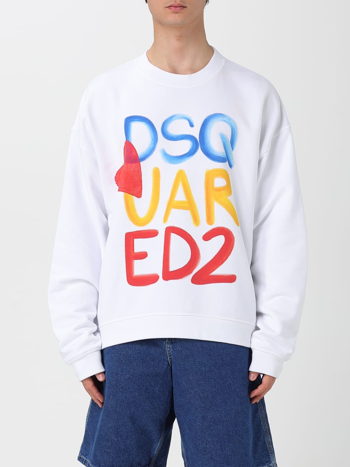 DSQUARED2 SUDADERA: Sudadera hombre Dsquared2, Blanco - Img 1