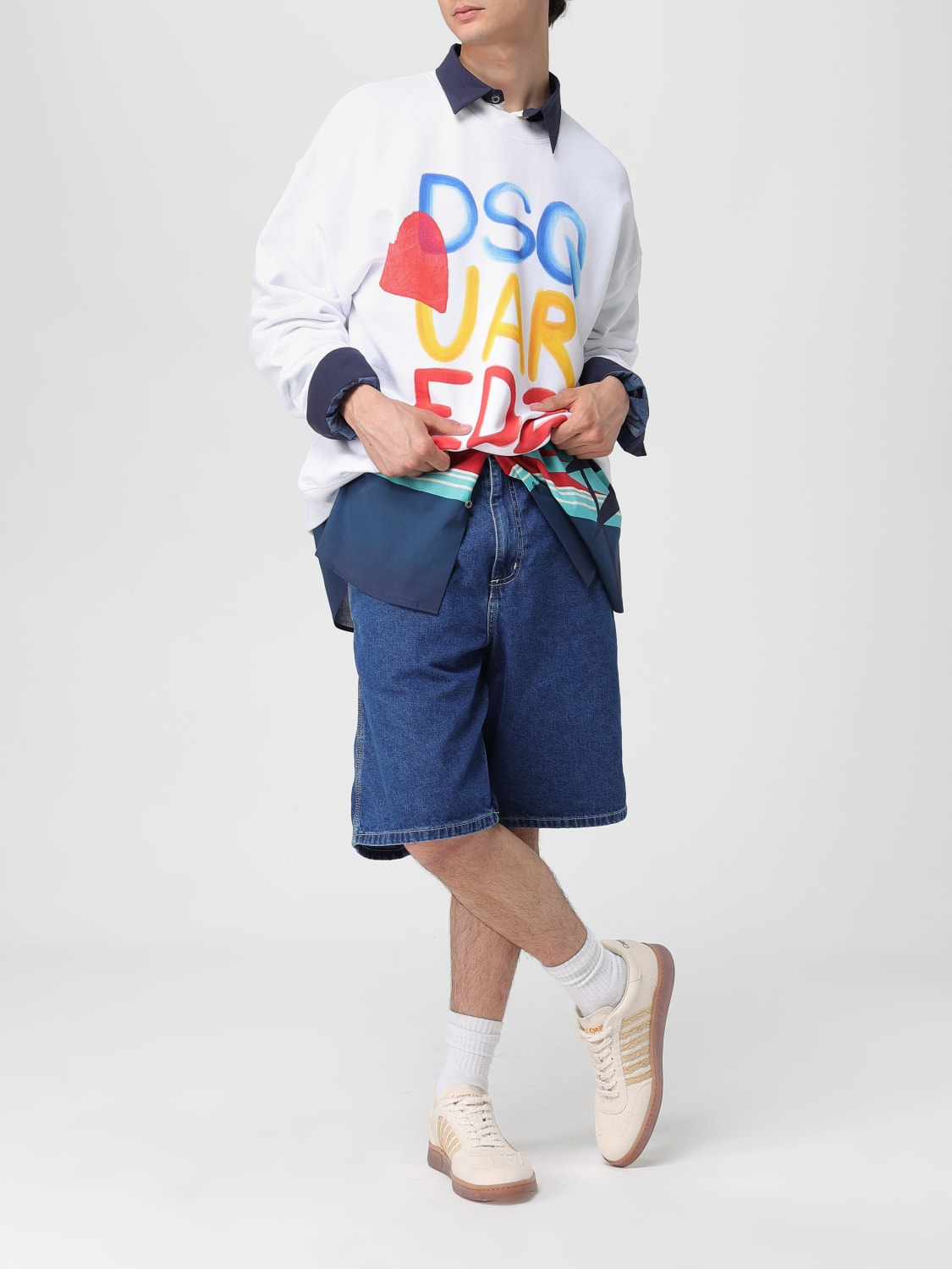 DSQUARED2 SUDADERA: Sudadera hombre Dsquared2, Blanco - Img 2