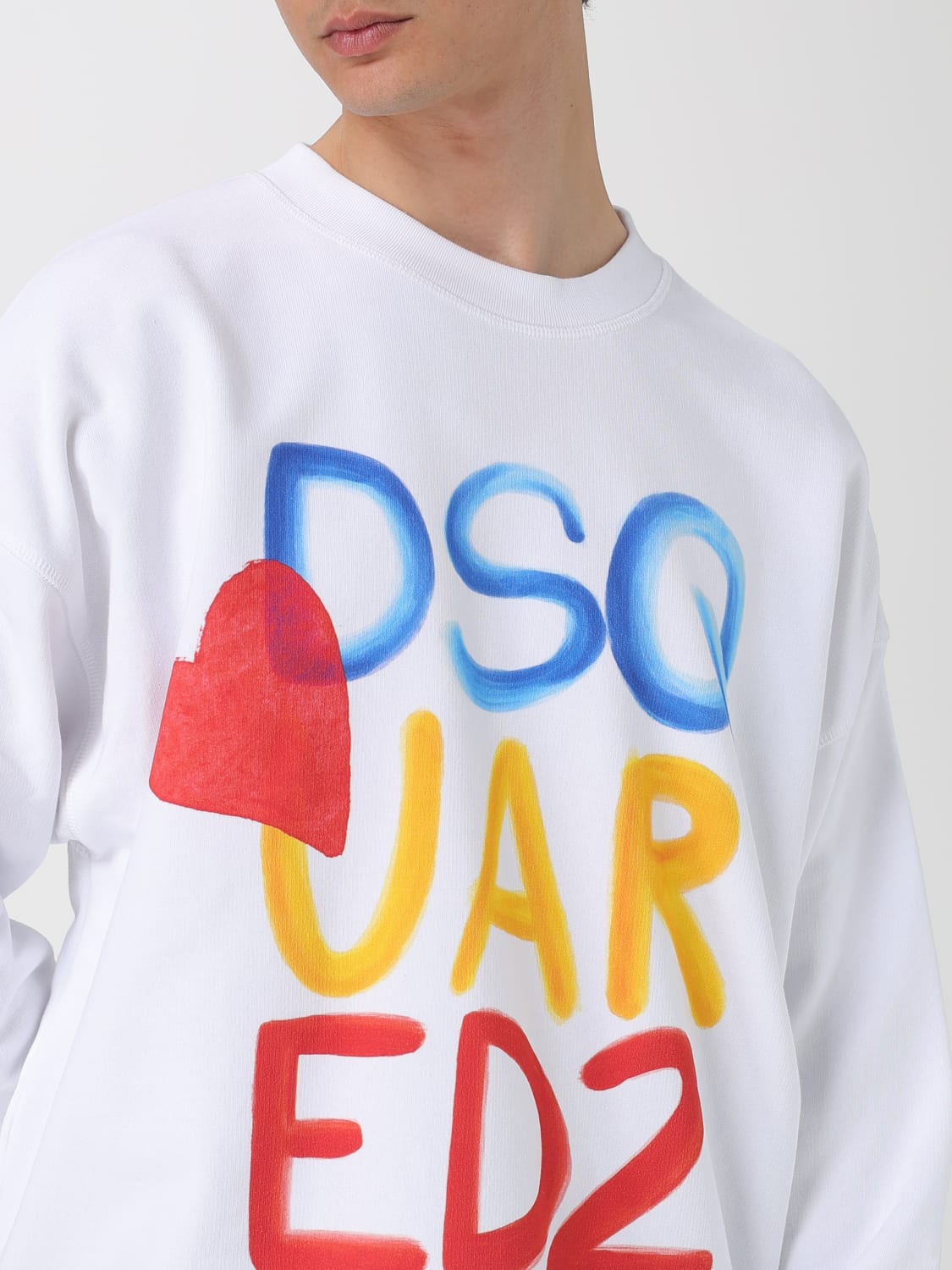 DSQUARED2 SUDADERA: Sudadera hombre Dsquared2, Blanco - Img 5