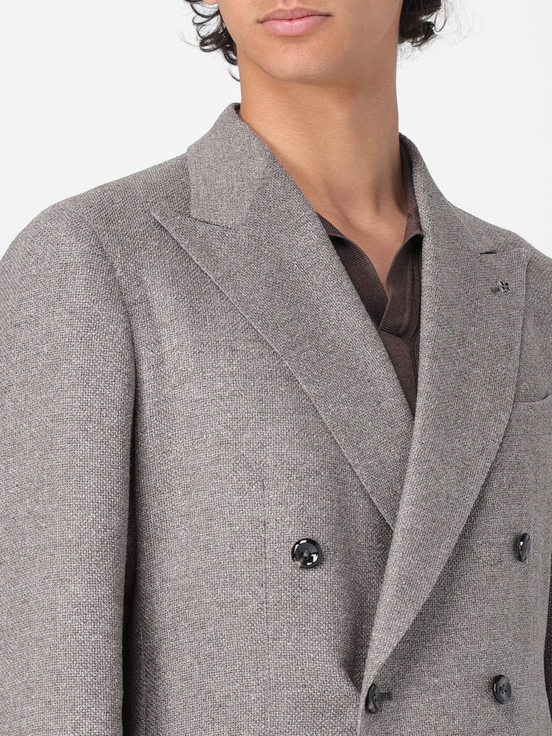 TAGLIATORE BLAZER: Jacket men Tagliatore, Tobacco - Img 4