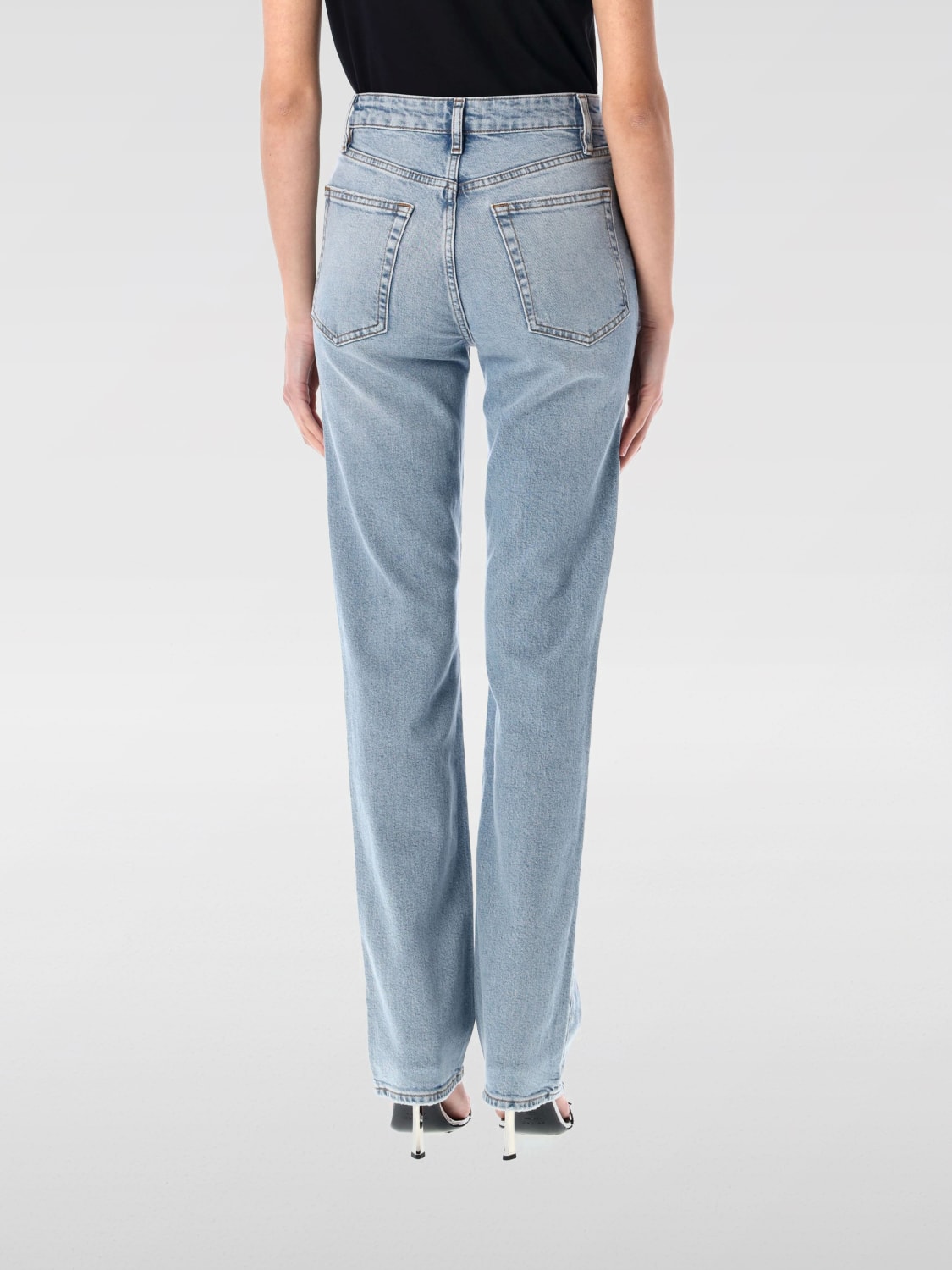 デニム・ジーパン FRAME Woman Jeans Denim 1002889 DLLY FRAME: Jeans woman - Denim | Frame jeans 1002889 online at