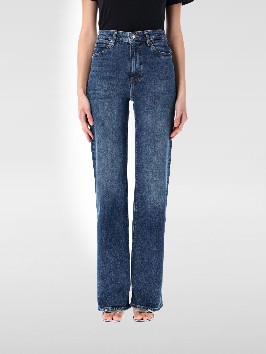 デニム・ジーパン FRAME Woman Jeans Denim 3004889 RVAL FRAME: Jeans woman - Denim | Frame jeans 3004889 online at