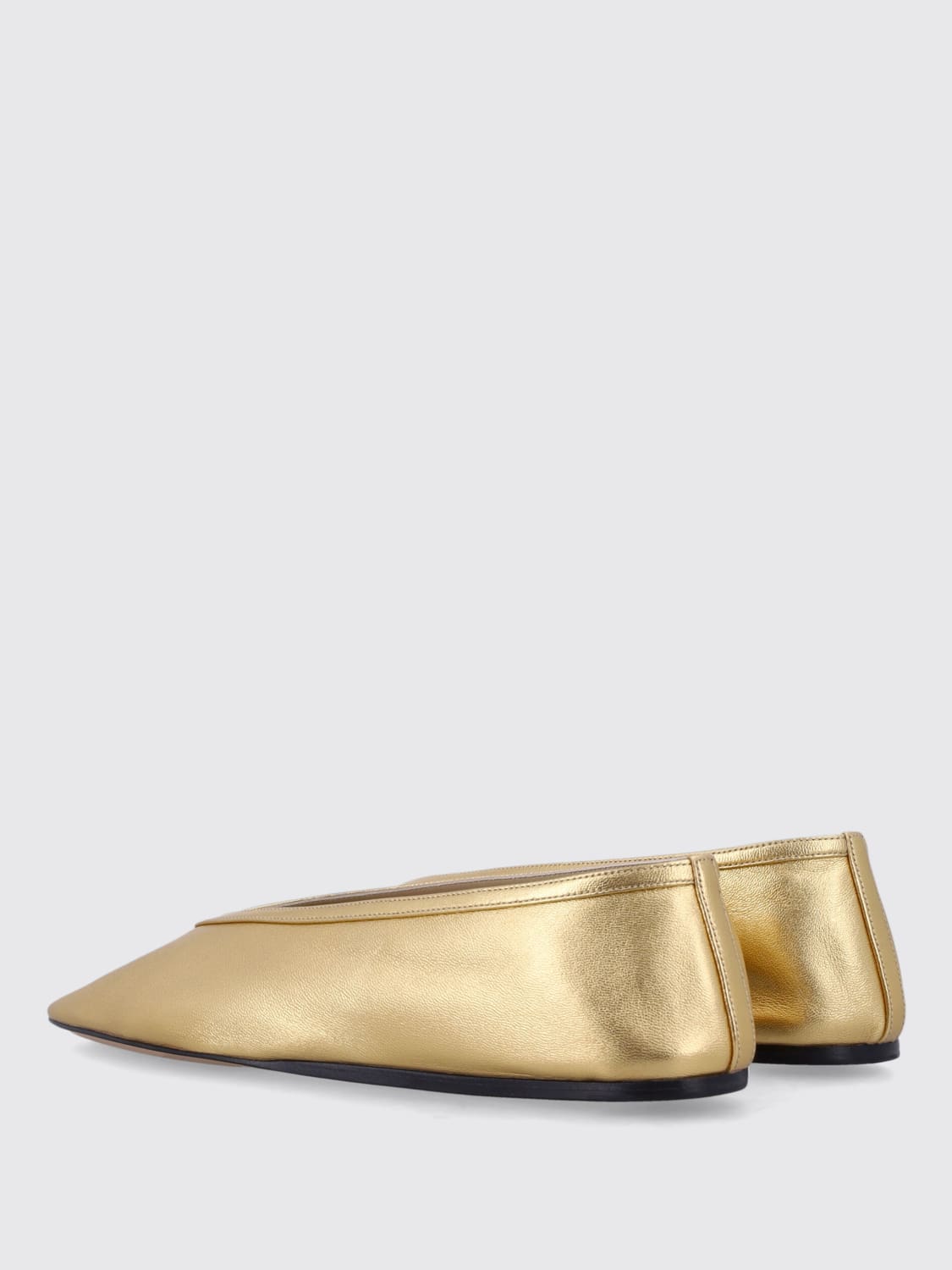 フラットシューズ LE MONDE BERYL SS25 LUNA BALLERINA GOLD (LUNLEAYGL GOLD) Gold Luna Ballerina Flats by Le Monde Beryl on Sale