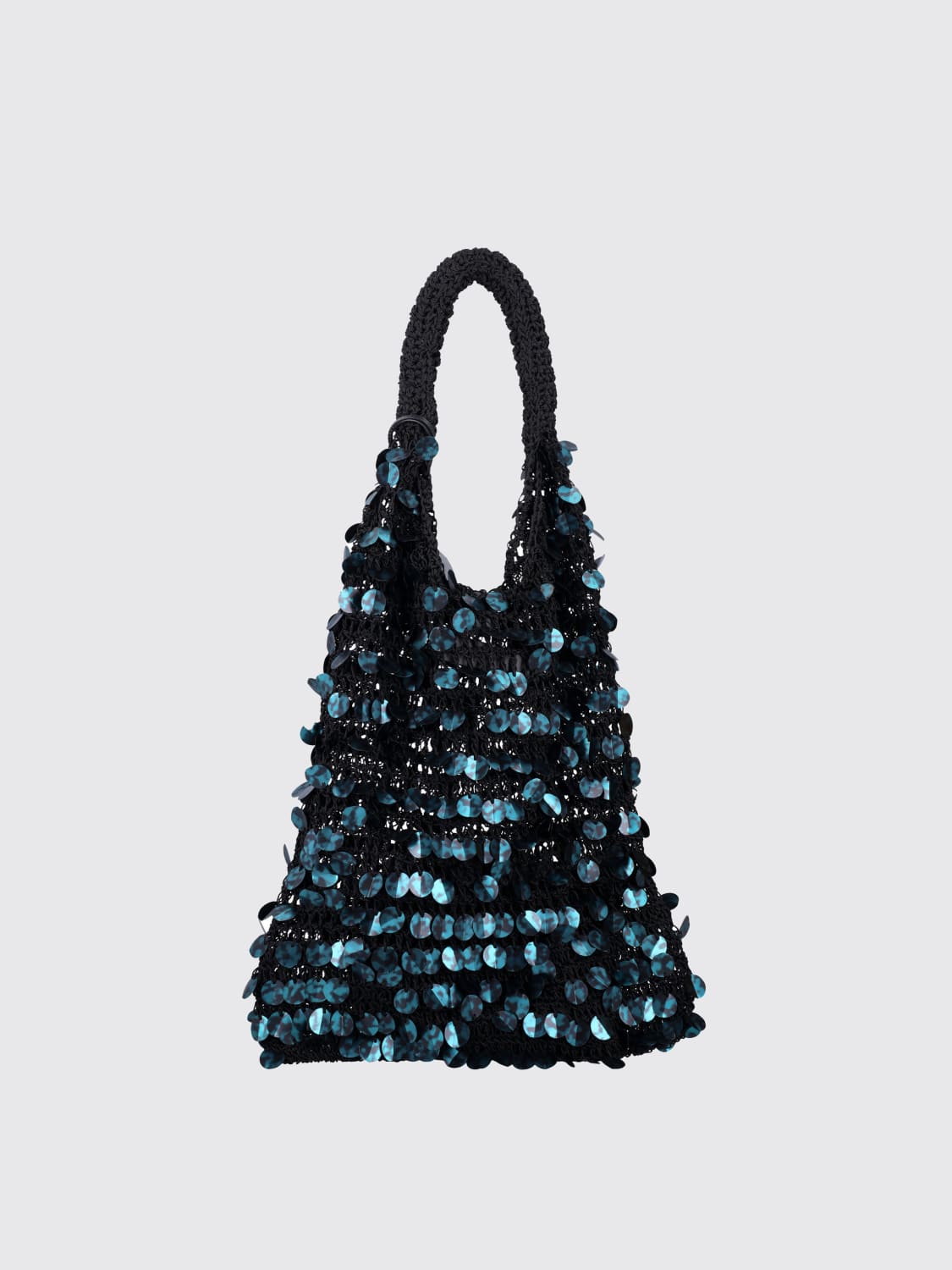 トートバッグ J W ANDERSON SS25 SEQUIN HOBO (HB0729FA0447 086) JW Anderson Sequin Hobo Bag (Gunmetal) – CNCPTS