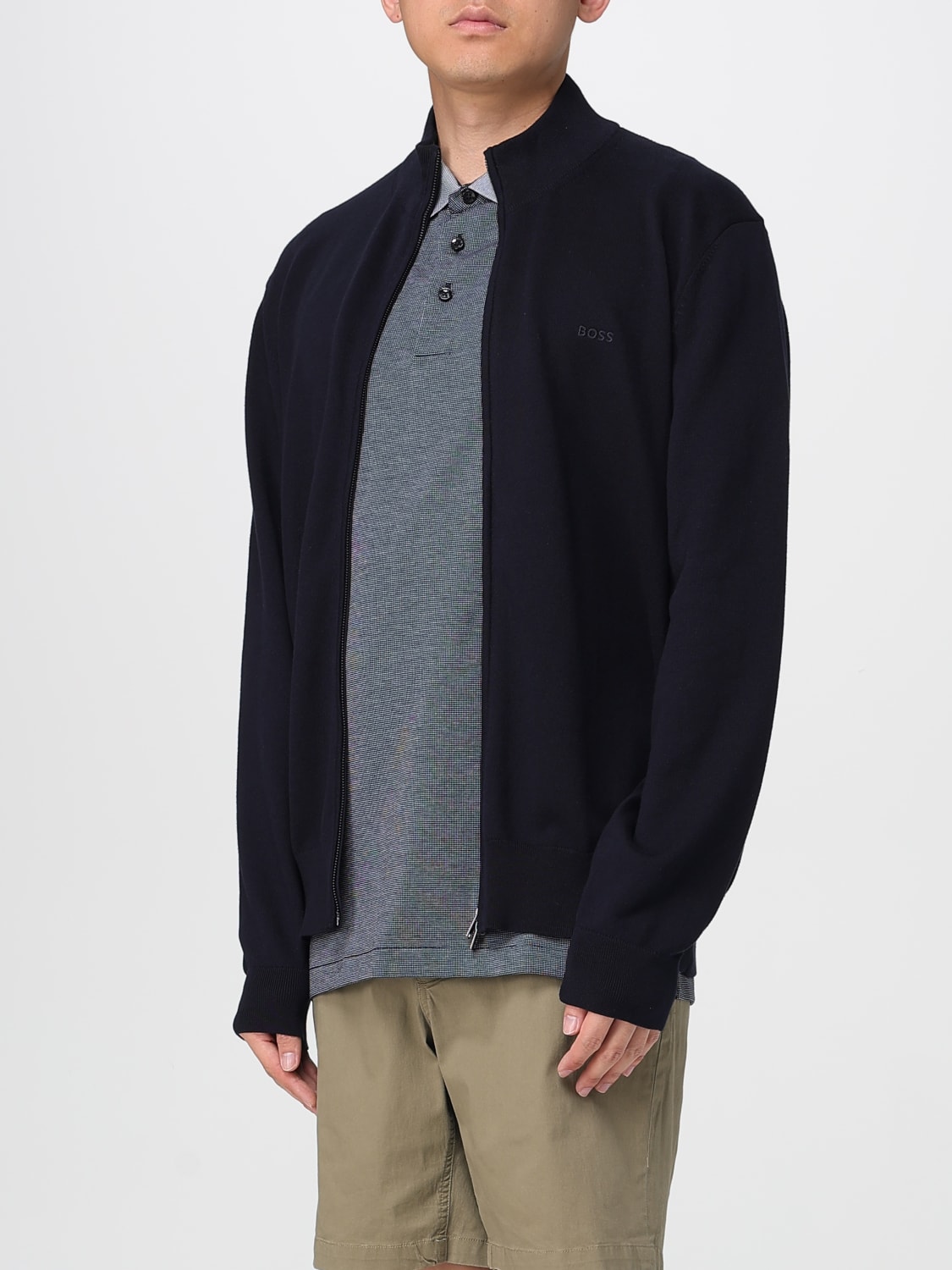 BOSS SWEATER: Sweater men Boss, Blue - Img 3