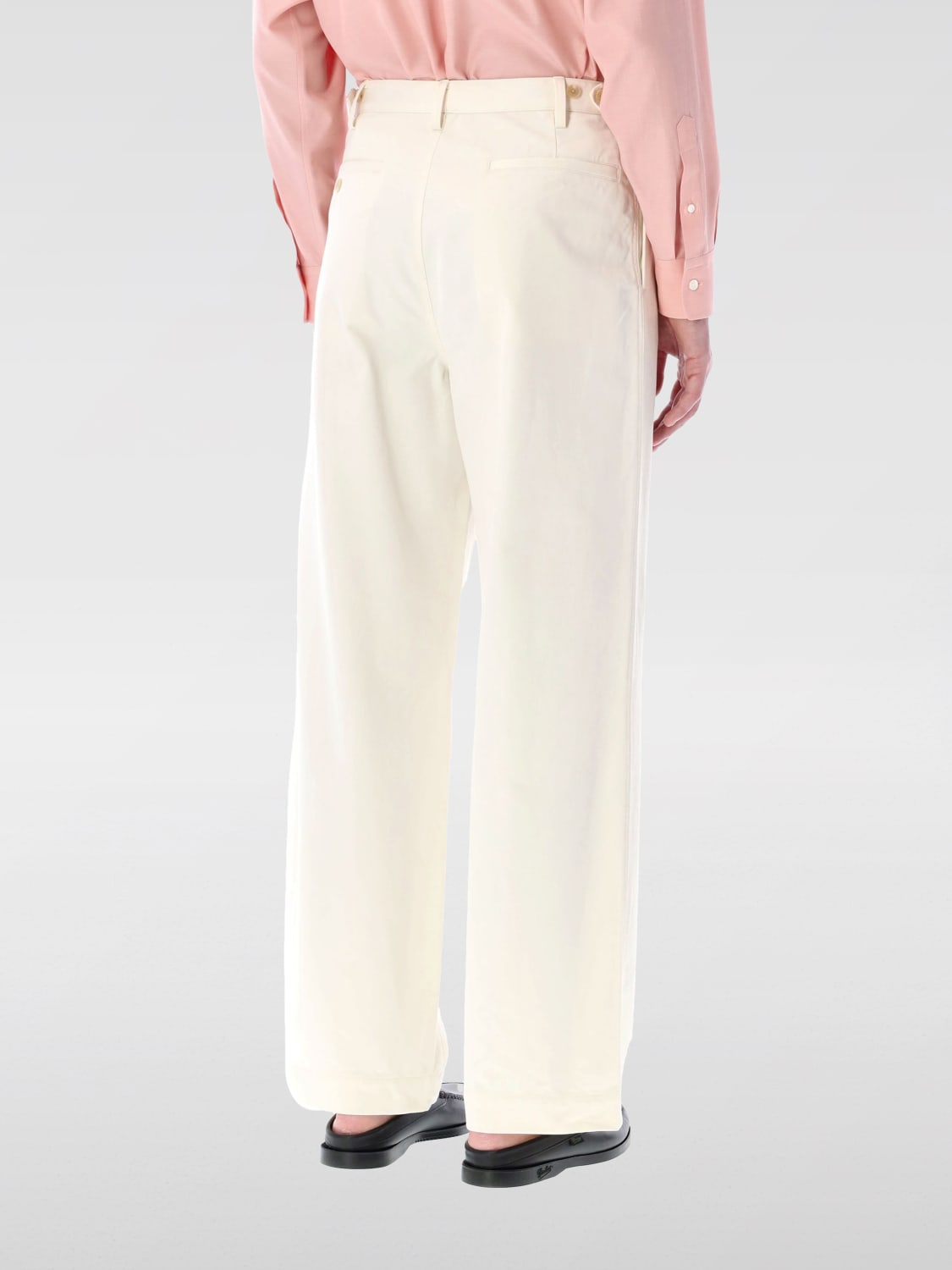 AURALEE TROUSERS: Trousers men Auralee, White - Img 2