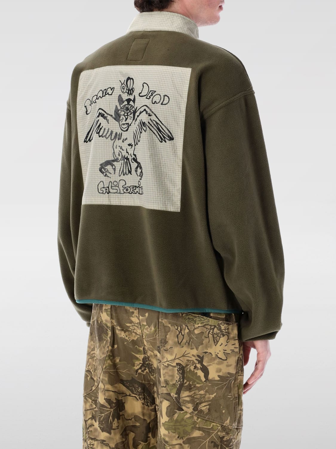 BRAIN DEAD JACKET: Sweatshirt men Brain Dead, Green - Img 2