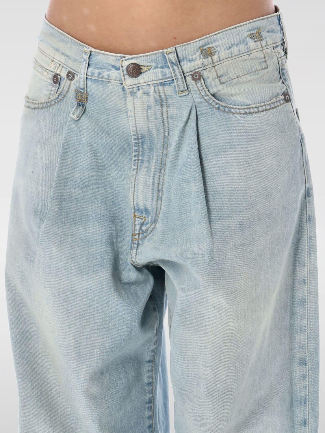 デニム・ジーパン R13 Woman Jeans Blue R13W3147 D897A R13：ジーンズ レディース - ブルー | GIGLIO.COMオンラインの