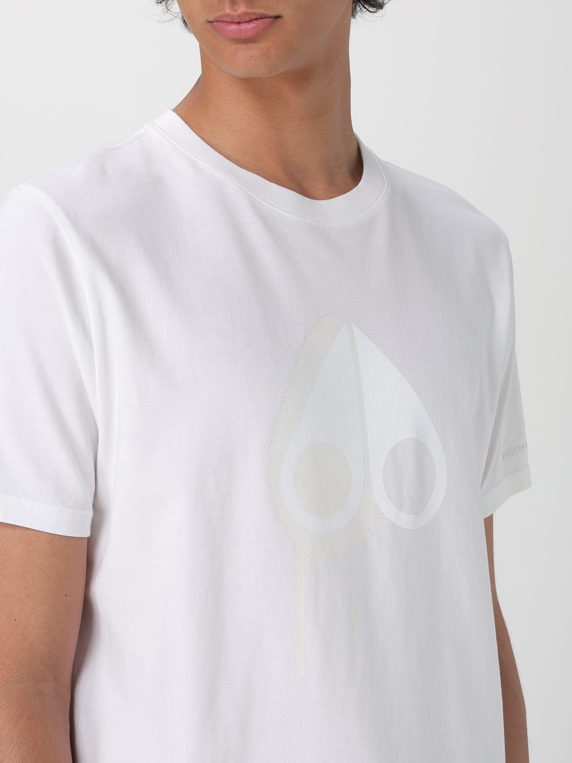 MOOSE KNUCKLES T恤: T恤 男士 Moose Knuckles, 奶白色 - Img 3