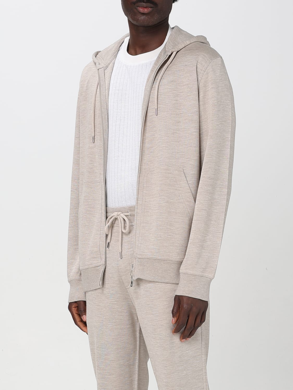 BRUNELLO CUCINELLI: Sweatshirt men - Brown | Brunello