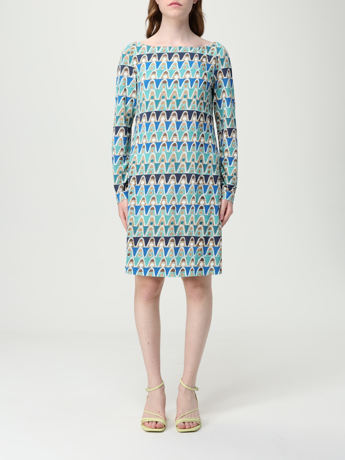 ワンピース MALIPARMI Woman Dress Blue 1 JF665570230 D8053 MALIPARMI: Dress woman - Blue | Maliparmi dress JF641370230