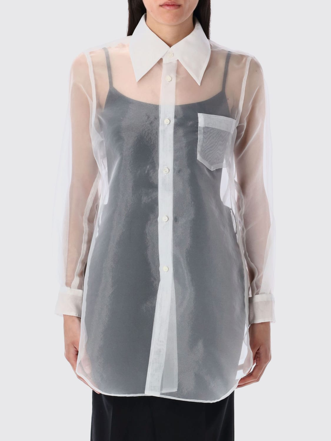 COMME DES GARÇONS SHIRT: T-shirt woman Comme Des Garçons, White - Img 1