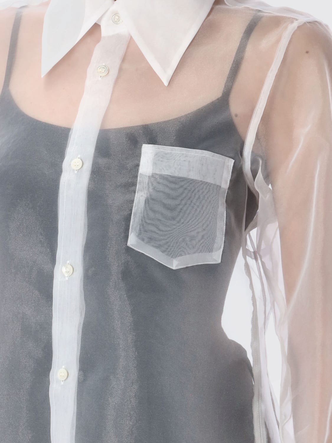 COMME DES GARÇONS SHIRT: T-shirt woman Comme Des Garçons, White - Img 3