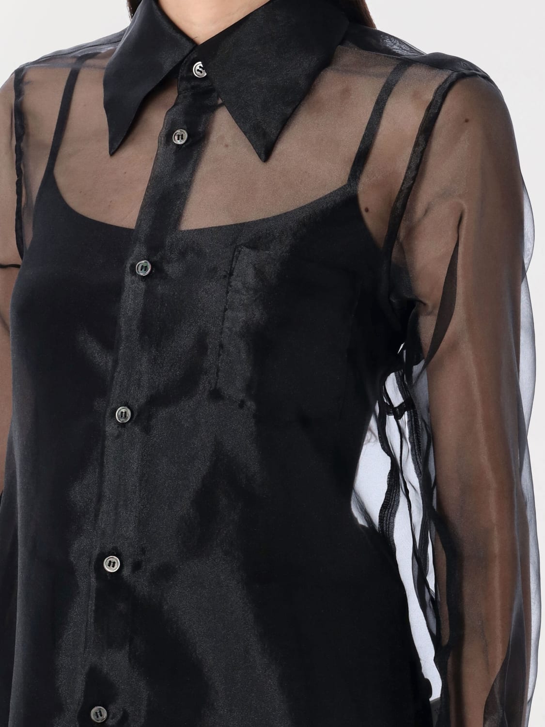 COMME DES GARÇONS SHIRT: T-shirt woman Comme Des Garçons, Black - Img 3