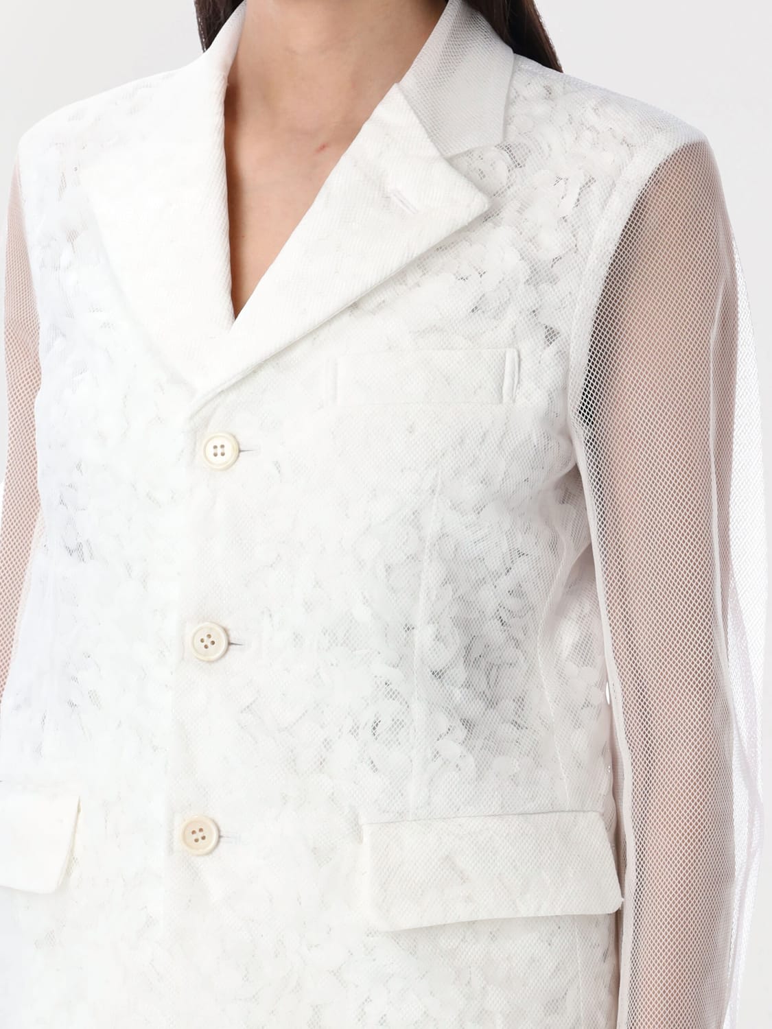 COMME DES GARÇONS JACKET: Jacket woman Comme Des Garçons, White - Img 3