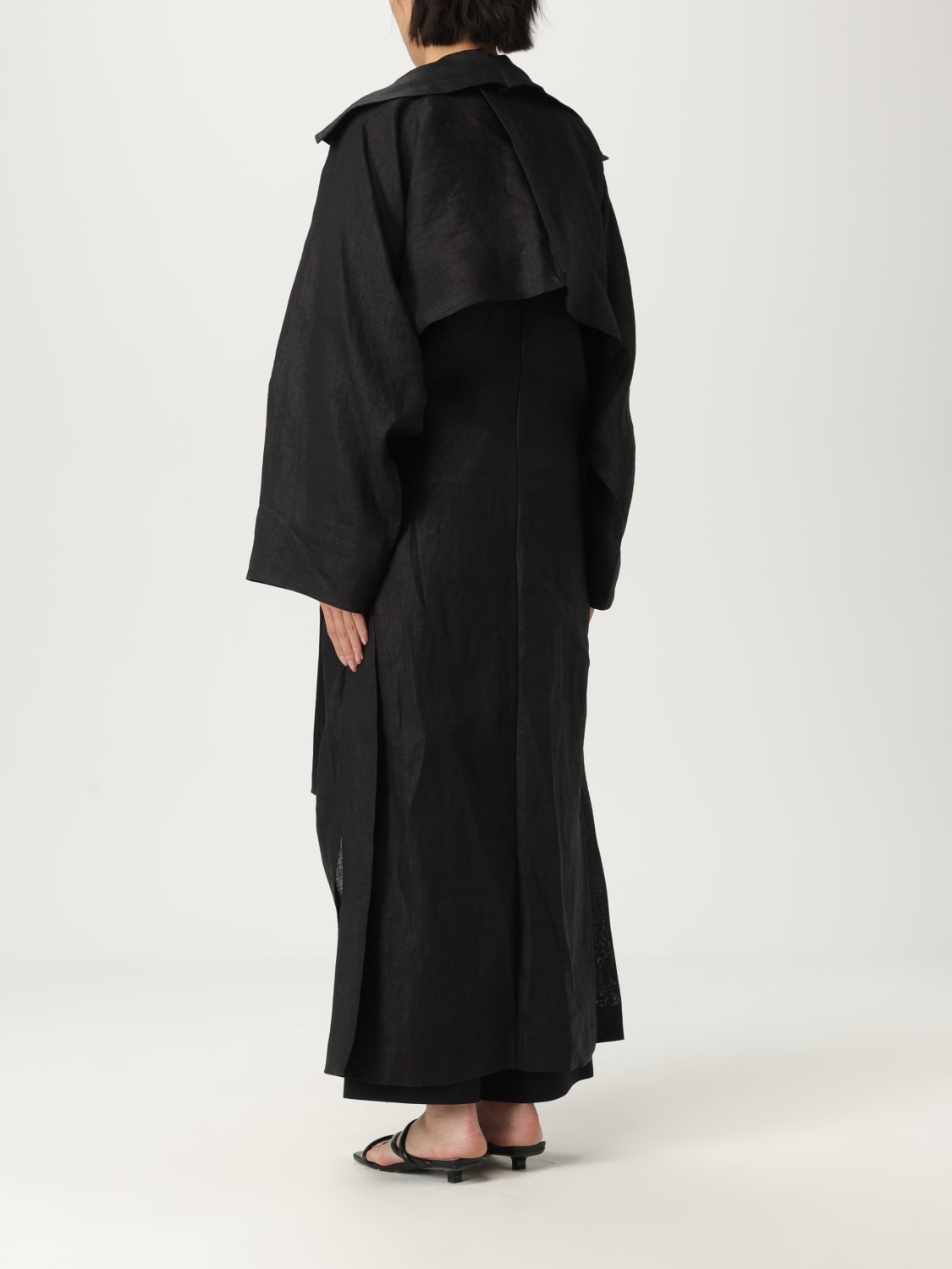ISSEY MIYAKE JACKET: Coat woman Issey Miyake, Black - Img 3