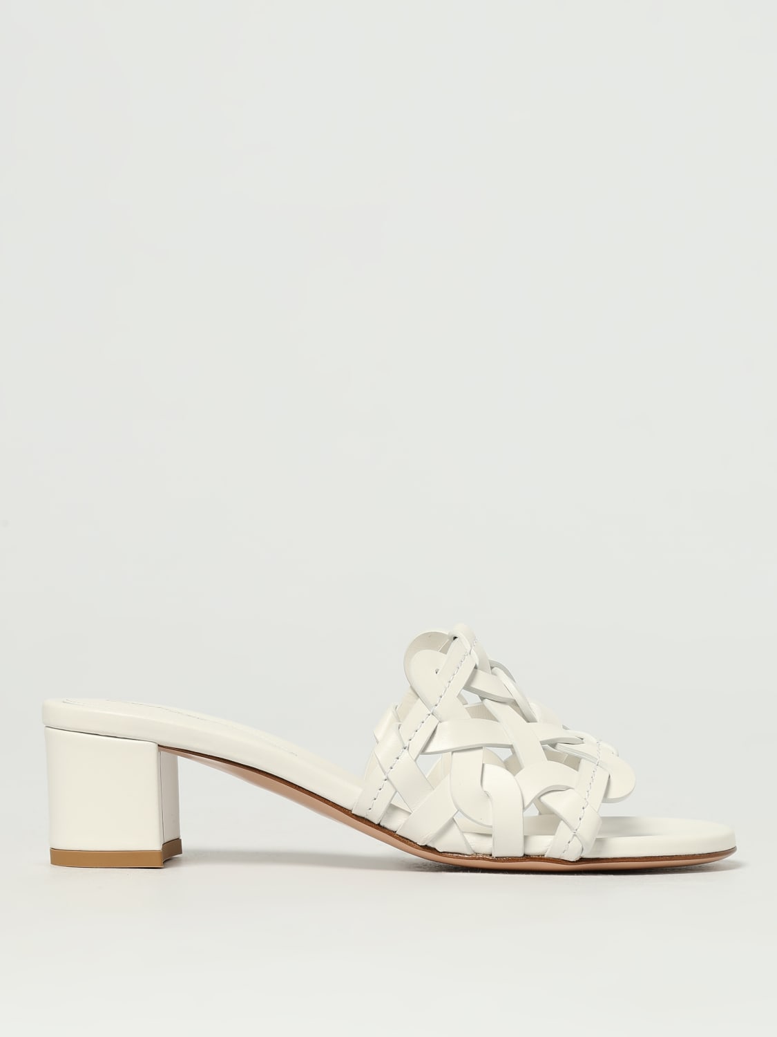GIANVITO ROSSI SANDALIAS DE TACÓN: Sandalias planas mujer Gianvito Rossi, Blanco - Img 1