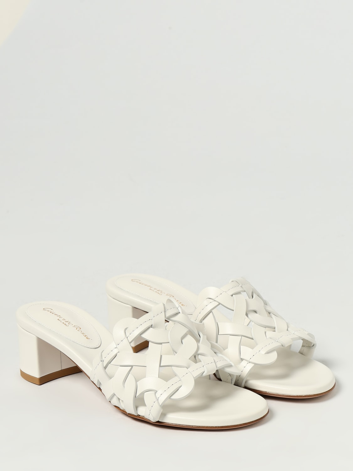 GIANVITO ROSSI SANDALIAS DE TACÓN: Sandalias planas mujer Gianvito Rossi, Blanco - Img 2