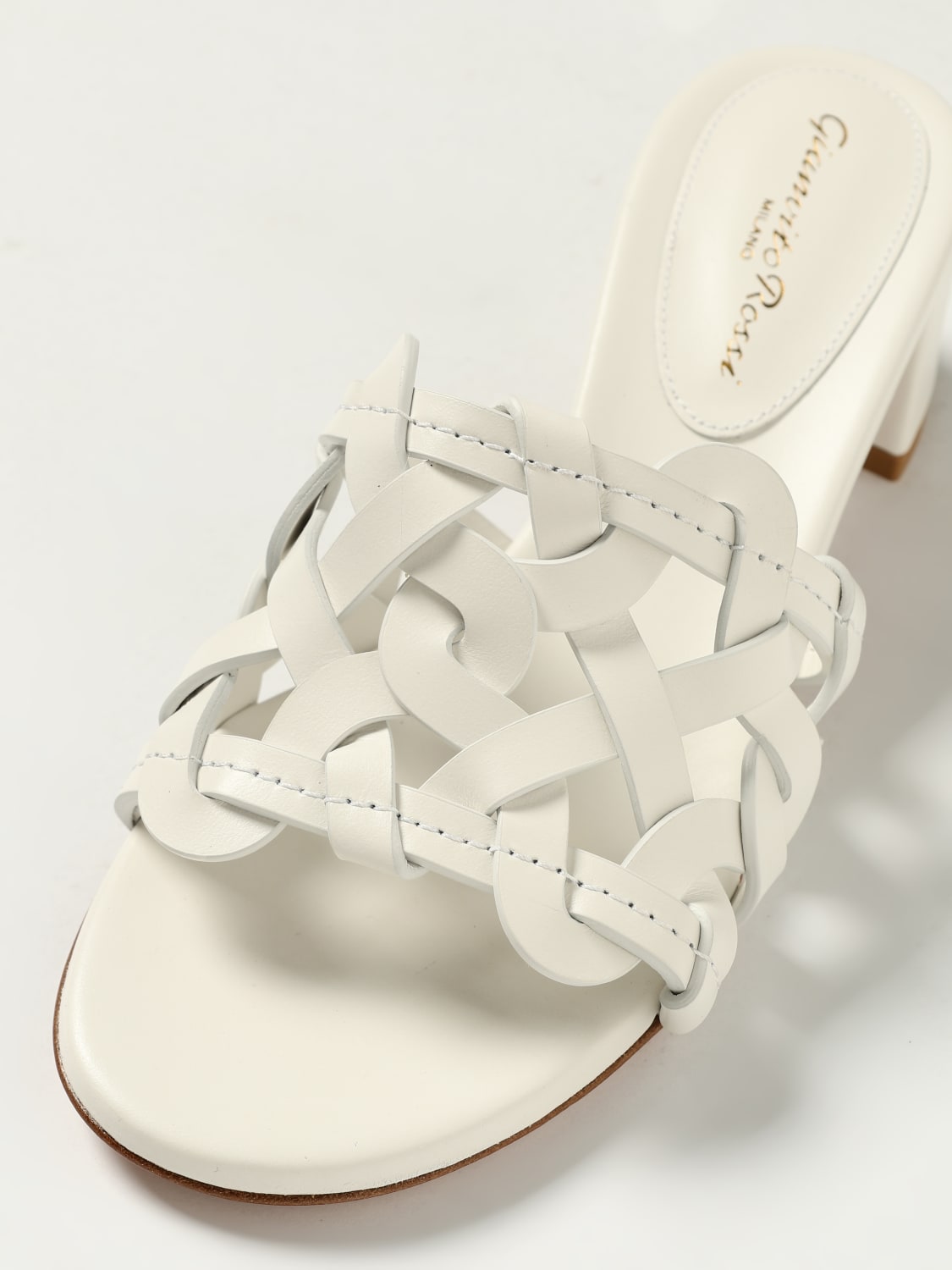 GIANVITO ROSSI SANDALIAS DE TACÓN: Sandalias planas mujer Gianvito Rossi, Blanco - Img 4