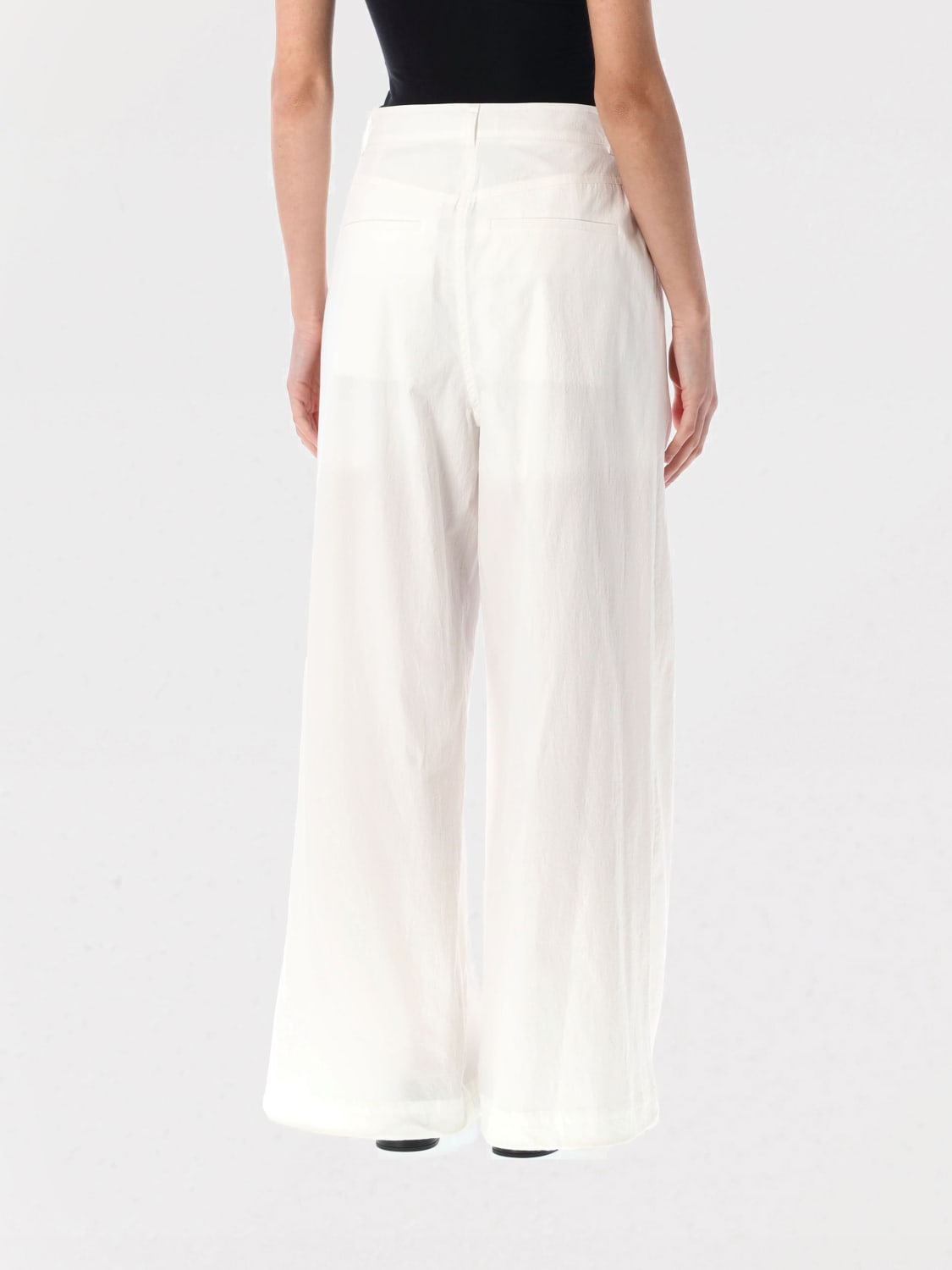 LOW CLASSIC PANTALONI: Pantalone Low Classic in misto cotone , Bianco - Img 2