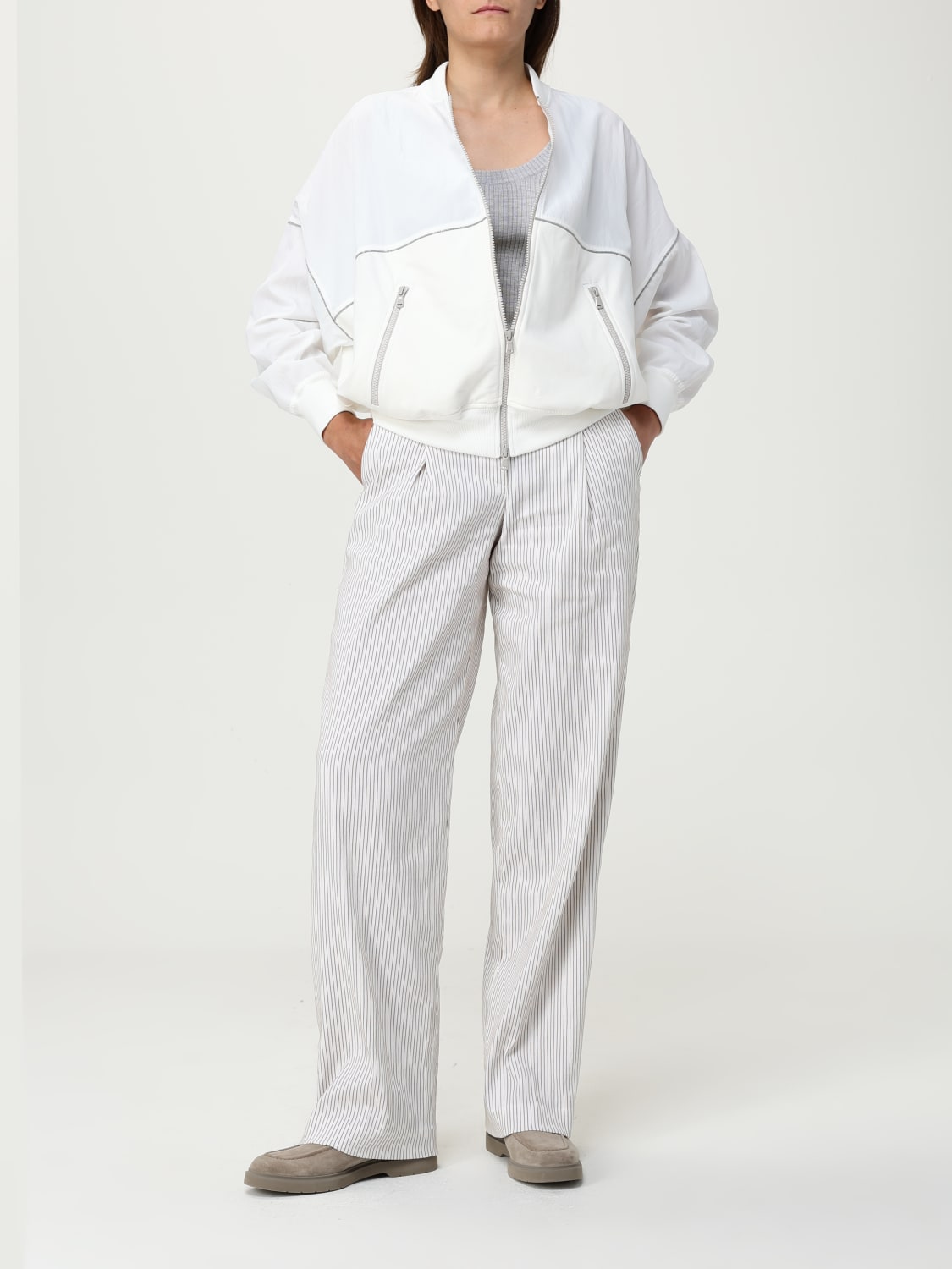 パンツ BRUNELLO CUCINELLI Woman Pants Tobacco MH543P8817 C1080 BRUNELLO CUCINELLI: Pants woman - Tobacco | Brunello