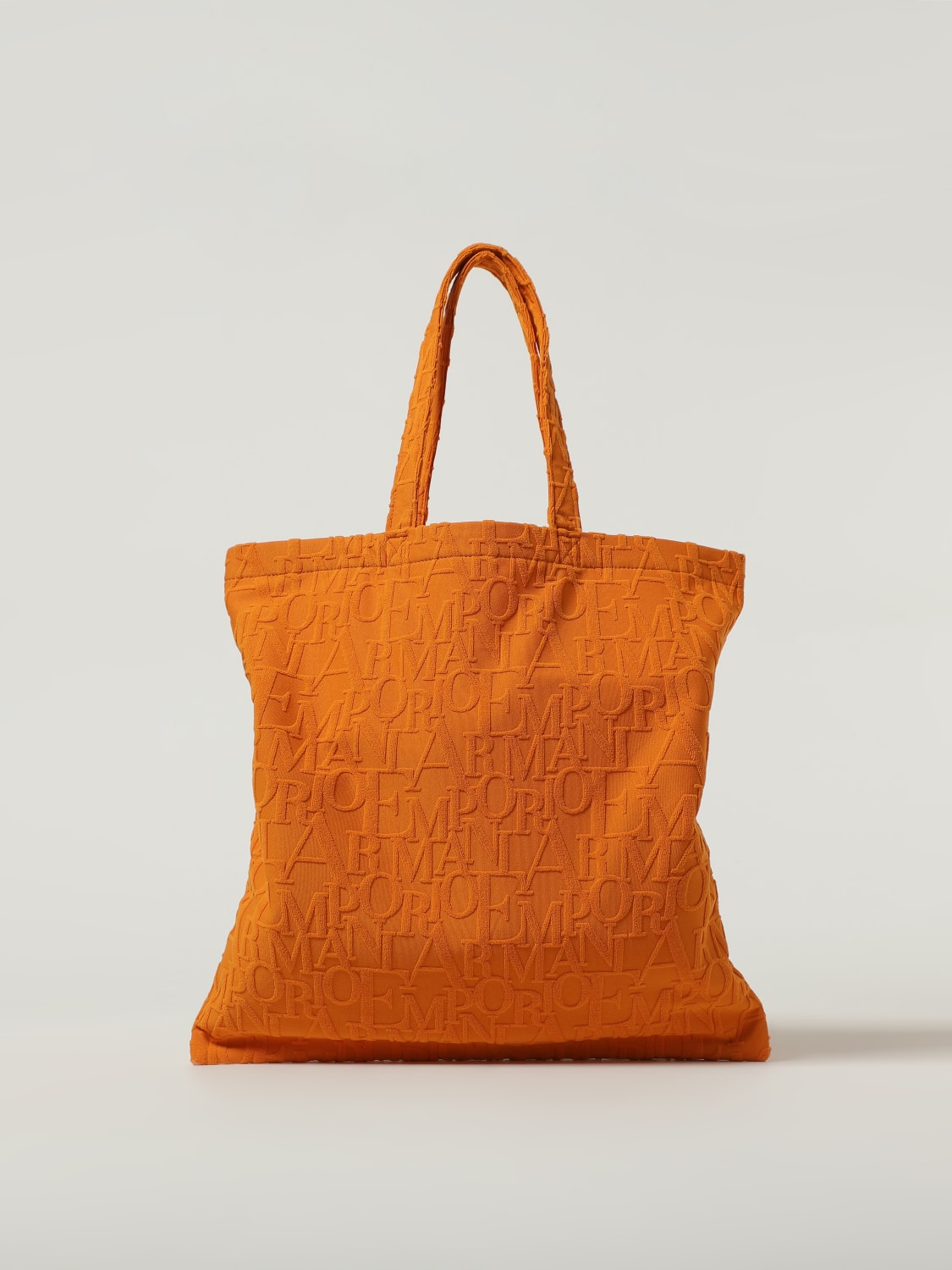 トートバッグ EMPORIO ARMANI Woman Tote bags Orange EX000013AF12963 U3079 Emporio Armani Orange Leather Tote | eBay