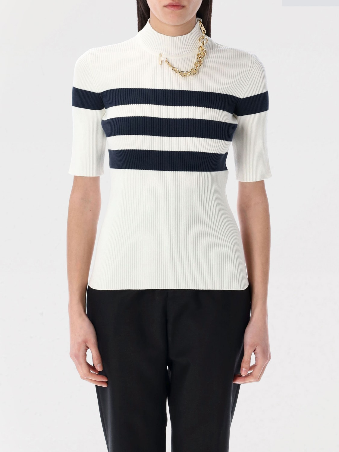 JEAN PAUL GAULTIER SWEATER: Sweater woman Jean Paul Gaultier, White - Img 1