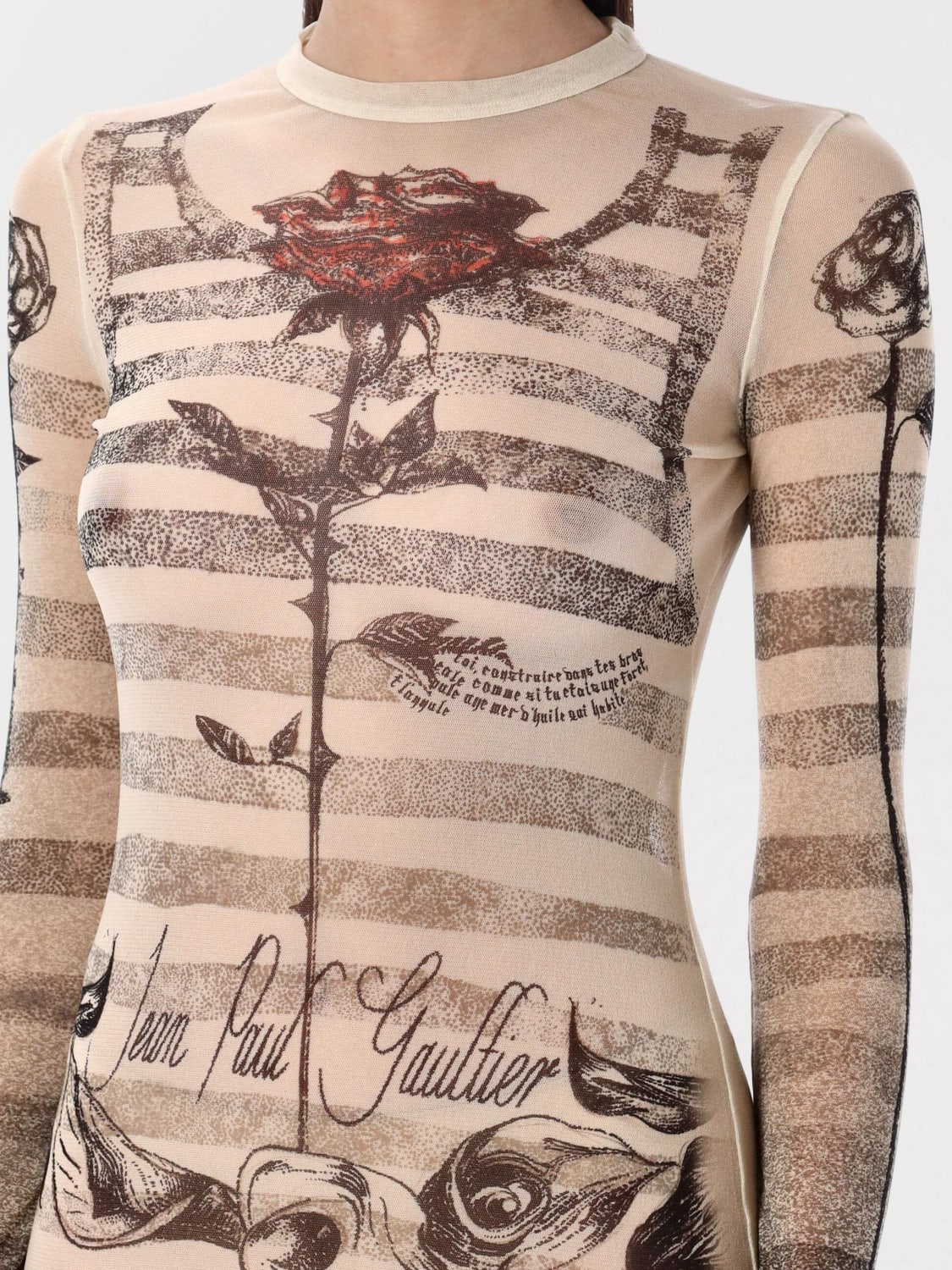 ワンピース JEAN PAUL GAULTIER Woman Dress Cream RO396T585 030030 JEAN PAUL GAULTIER: Dress woman - Cream | Jean Paul Gaultier