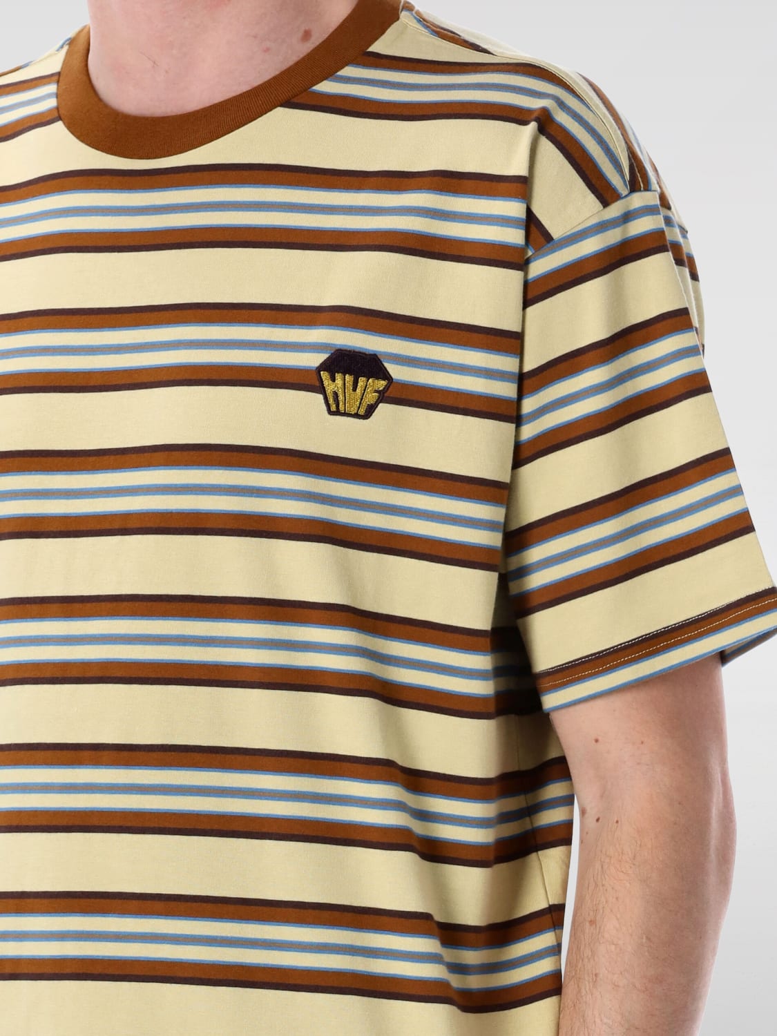 HUF T-SHIRT: T-shirt men Huf, Cream - Img 3
