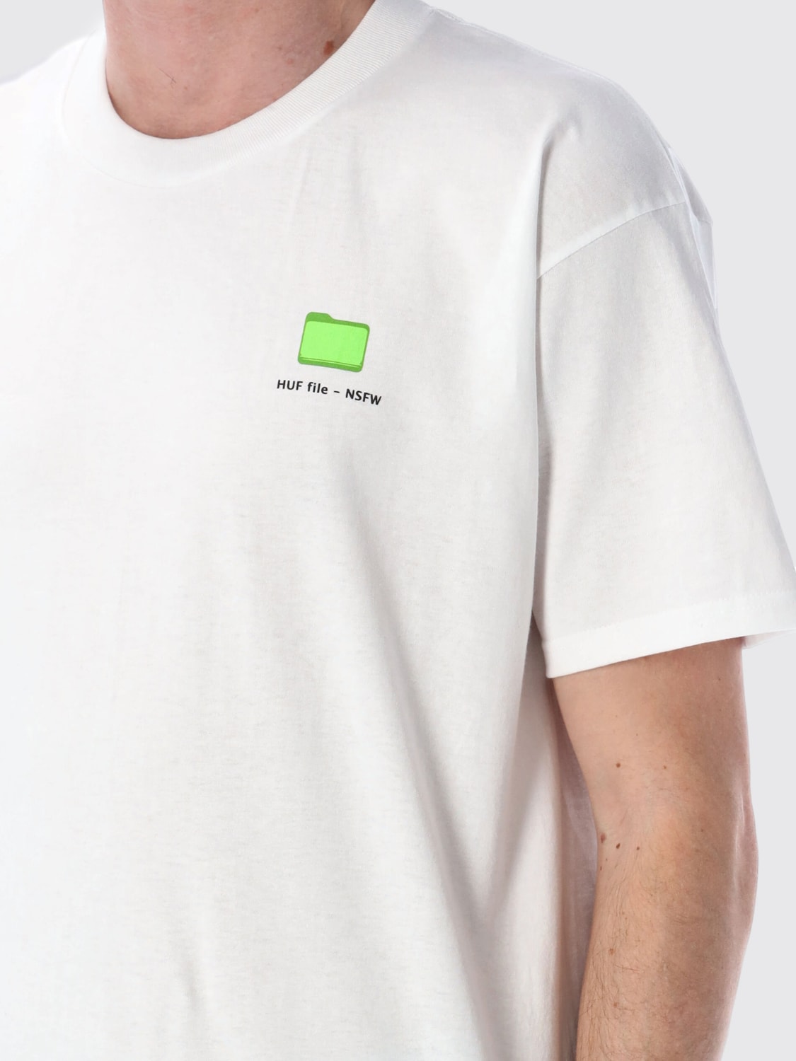 HUF T-SHIRT: T-shirt men Huf, White - Img 3