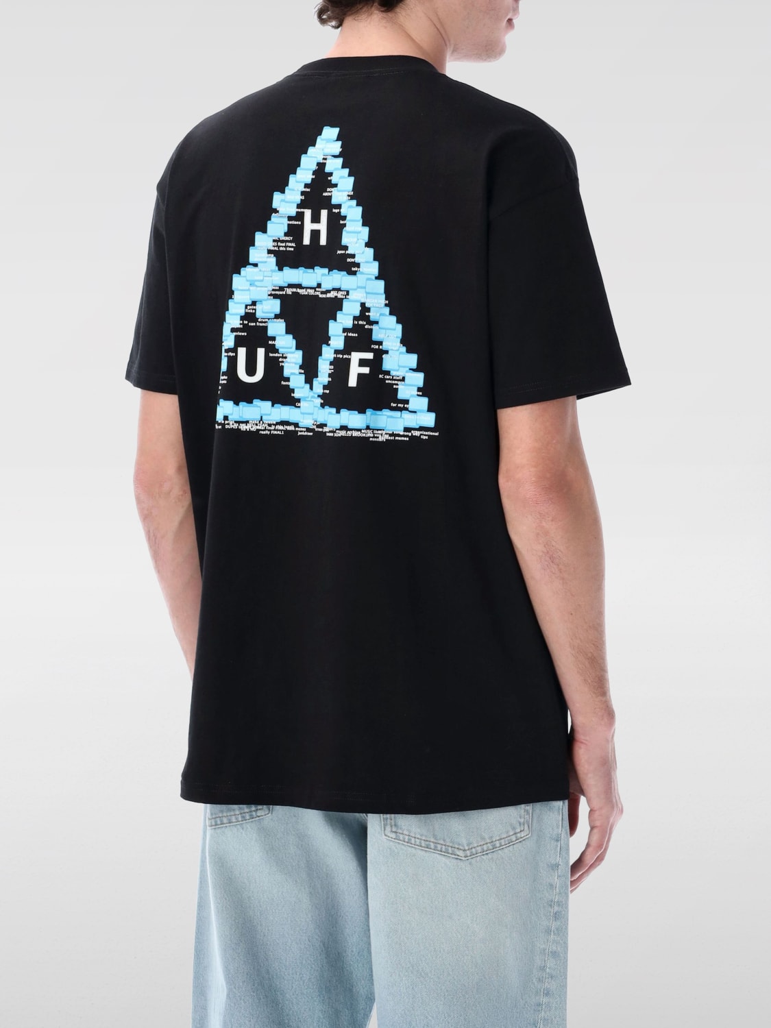 HUF T-SHIRT: T-shirt men Huf, Black - Img 2
