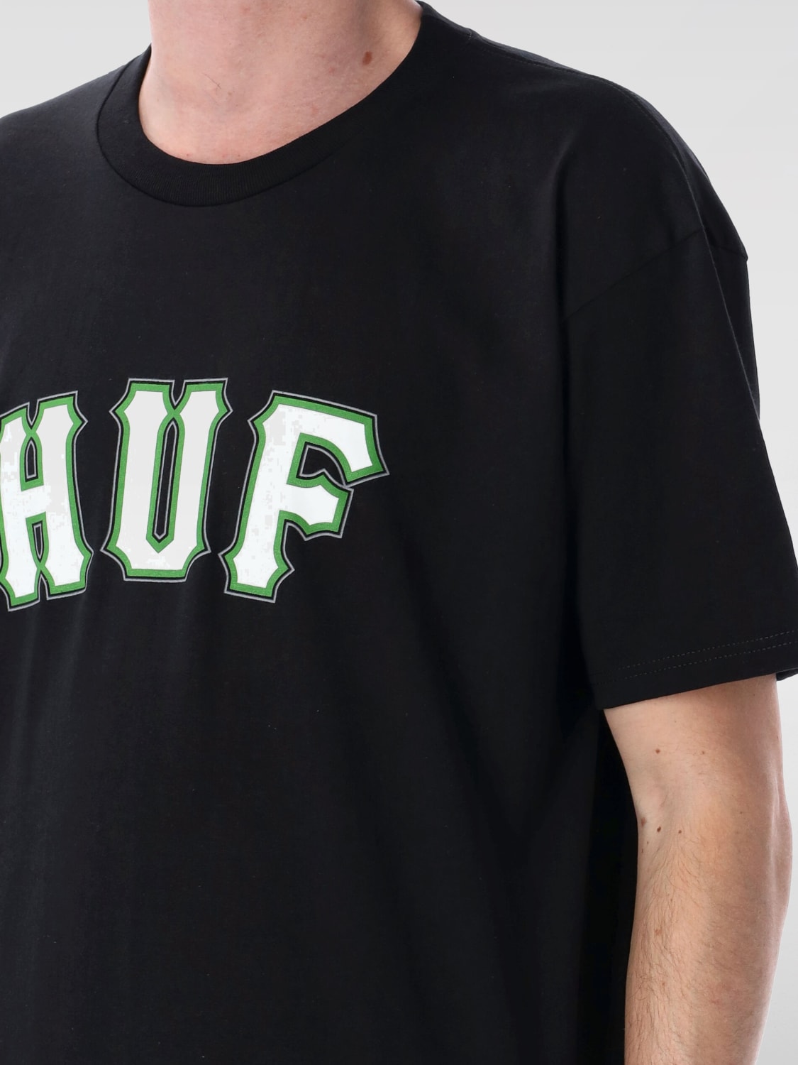 HUF T-SHIRT: T-shirt men Huf, Black - Img 3