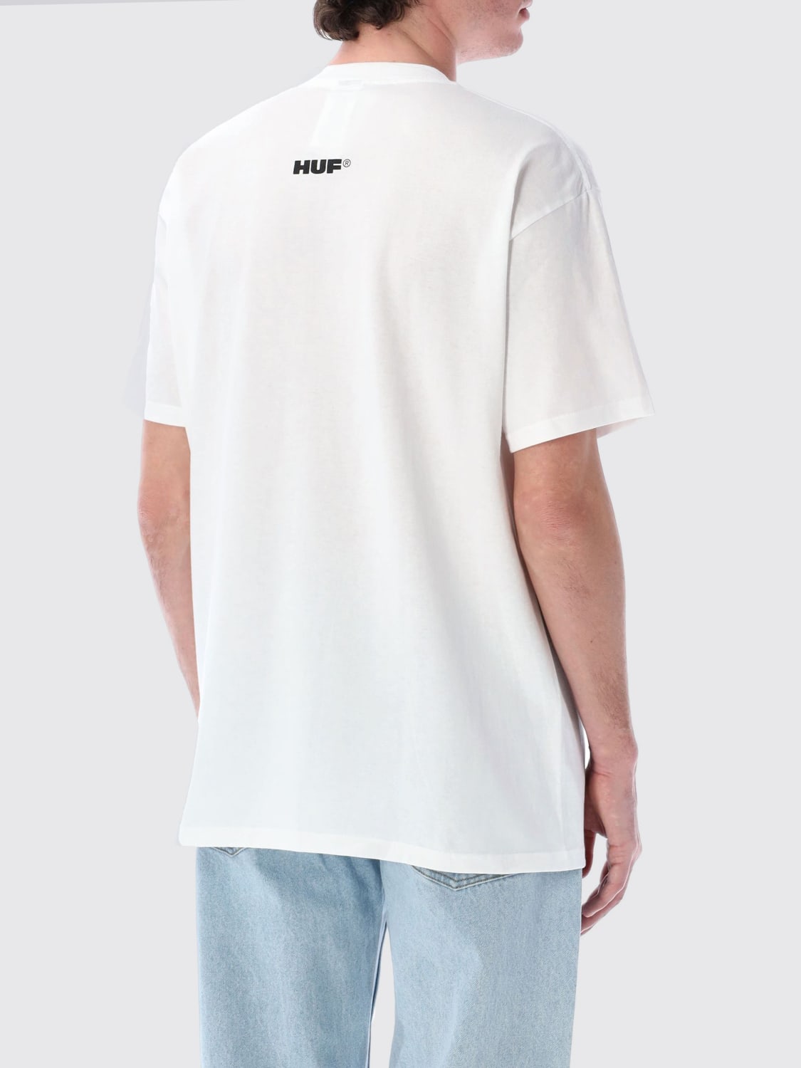 HUF T-SHIRT: T-shirt men Huf, White - Img 2