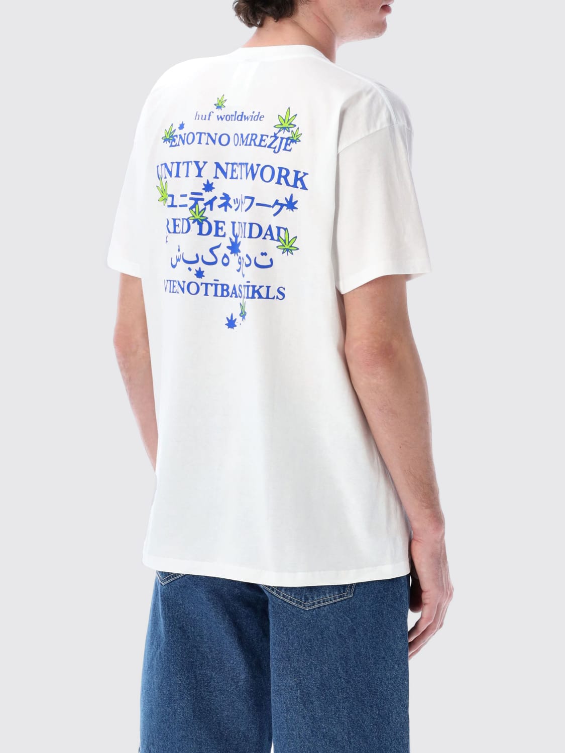 HUF T-SHIRT: T-shirt men Huf, White - Img 2