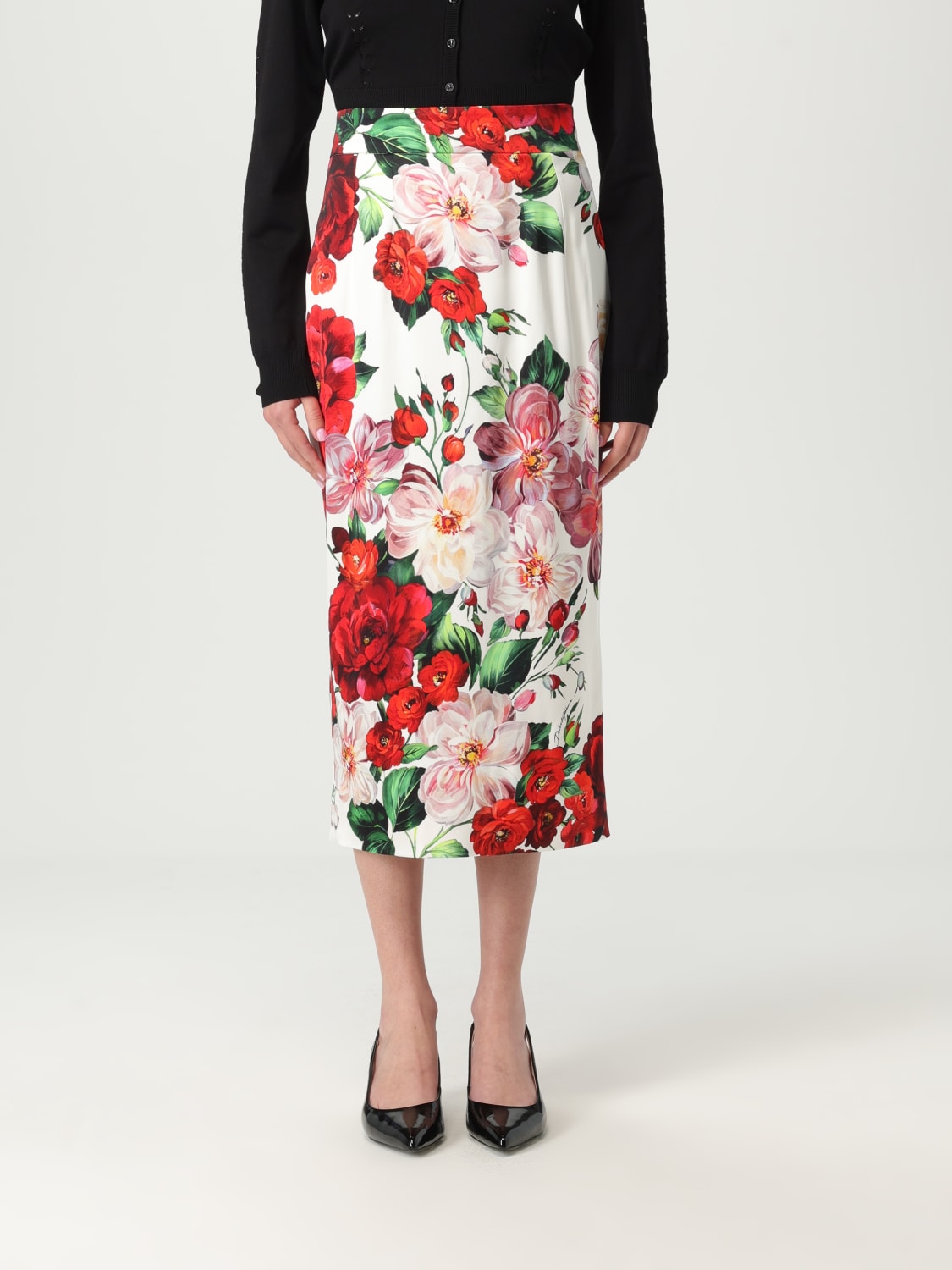 DOLCE & GABBANA: Skirt woman - White | Dolce & Gabbana skirt