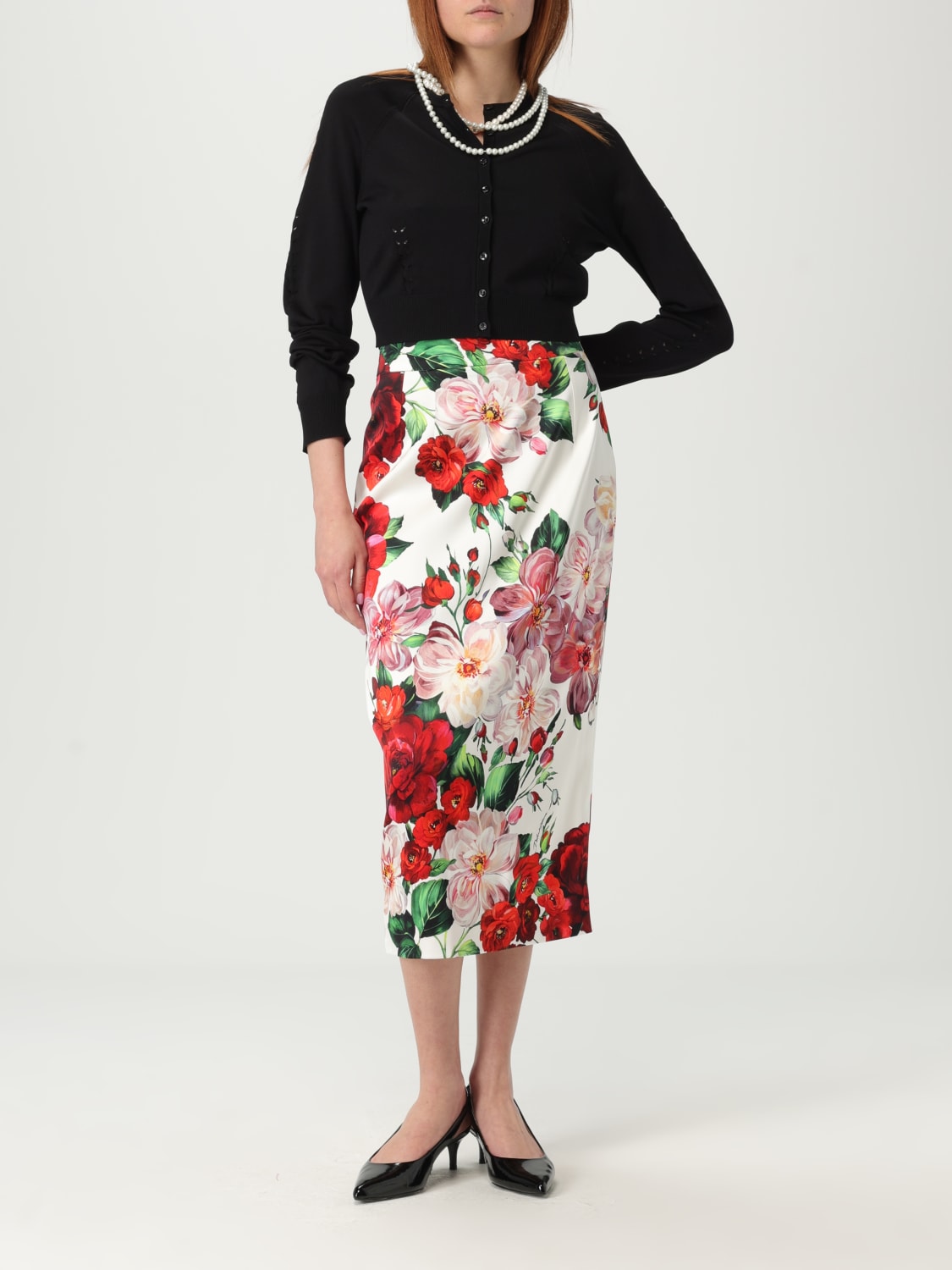 DOLCE & GABBANA: Skirt woman - White | Dolce & Gabbana skirt