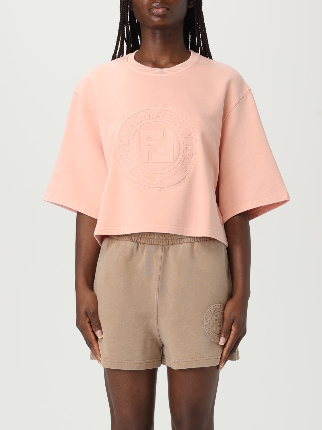 FENDI T-SHIRT: Pullover damen Fendi, Pink - Img 1