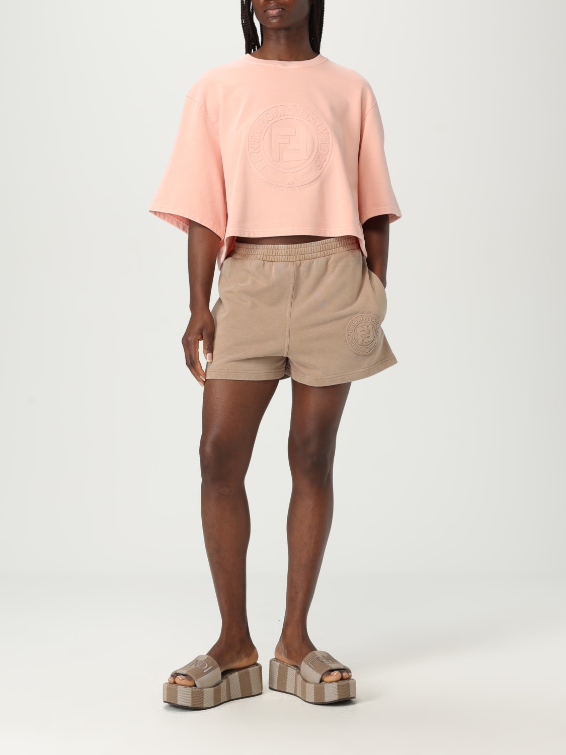 FENDI T-SHIRT: Pullover damen Fendi, Pink - Img 2