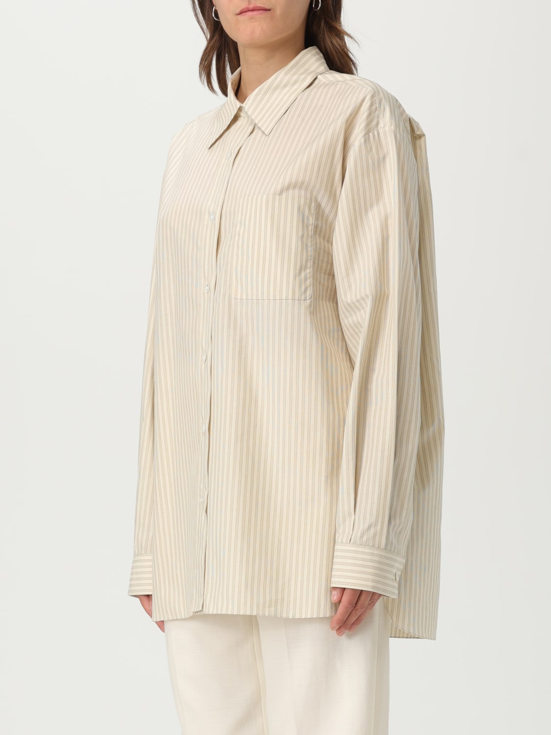 THE ROW CHEMISE: Top femme The Row, Beige - Img 4