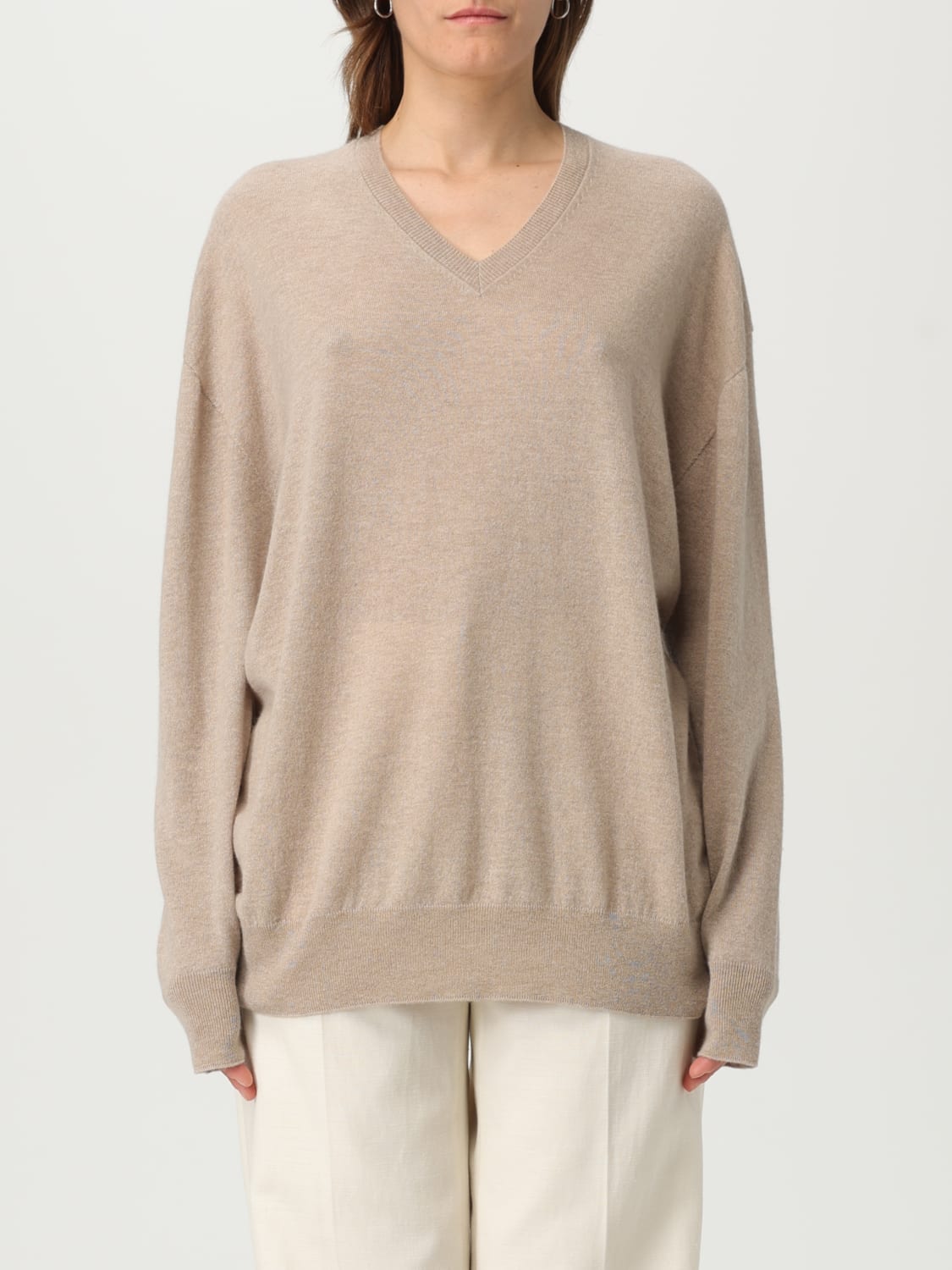 THE ROW PULLOVER: Strickjacke damen The Row, Beige - Img 1