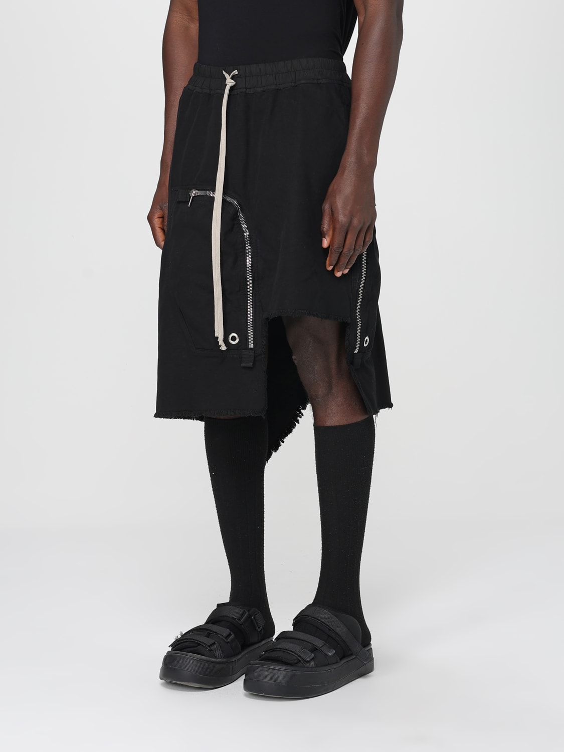 RICK OWENS DRKSHDW: Skirt men - Black | Rick Owens Drkshdw skirt
