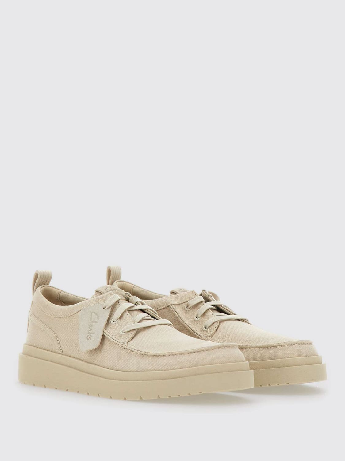 CLARKS BROGUE SHOES: Brogue shoes men Clarks, Beige - Img 2