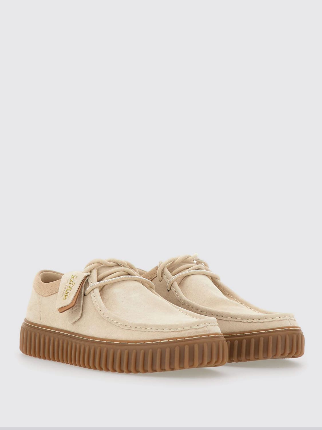 CLARKS BROGUE SHOES: Brogue shoes men Clarks, Beige - Img 2