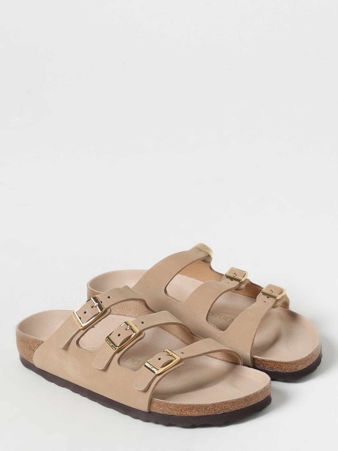 【送料関税込み】BIRKENSTOCK Woman Flat sandals Beige 1029429 BIRKENSTOCK: Flat sandals woman - Beige | Birkenstock shoes