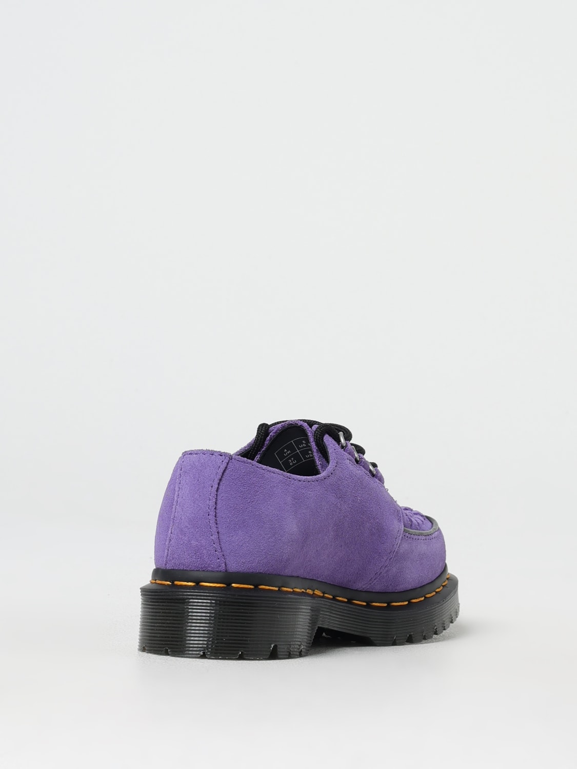 DR. MARTENS STRINGATE: Derby Ramsey Dr. Martens in camoscio con dettaglio intrecciato , Viola - Img 3