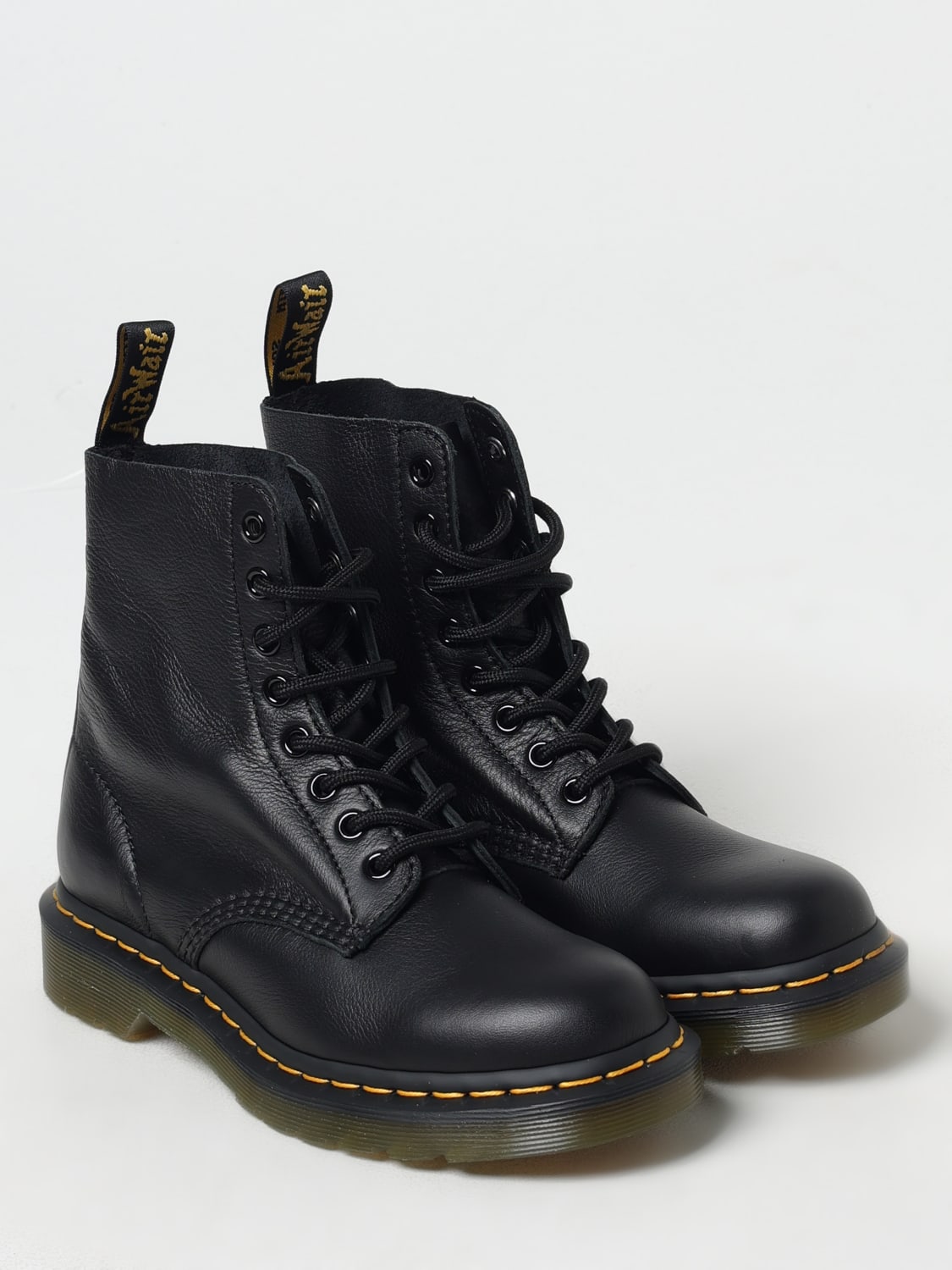 DR. MARTENS BOOTS: Flat ankle boots woman Dr. Martens, Black - Img 2