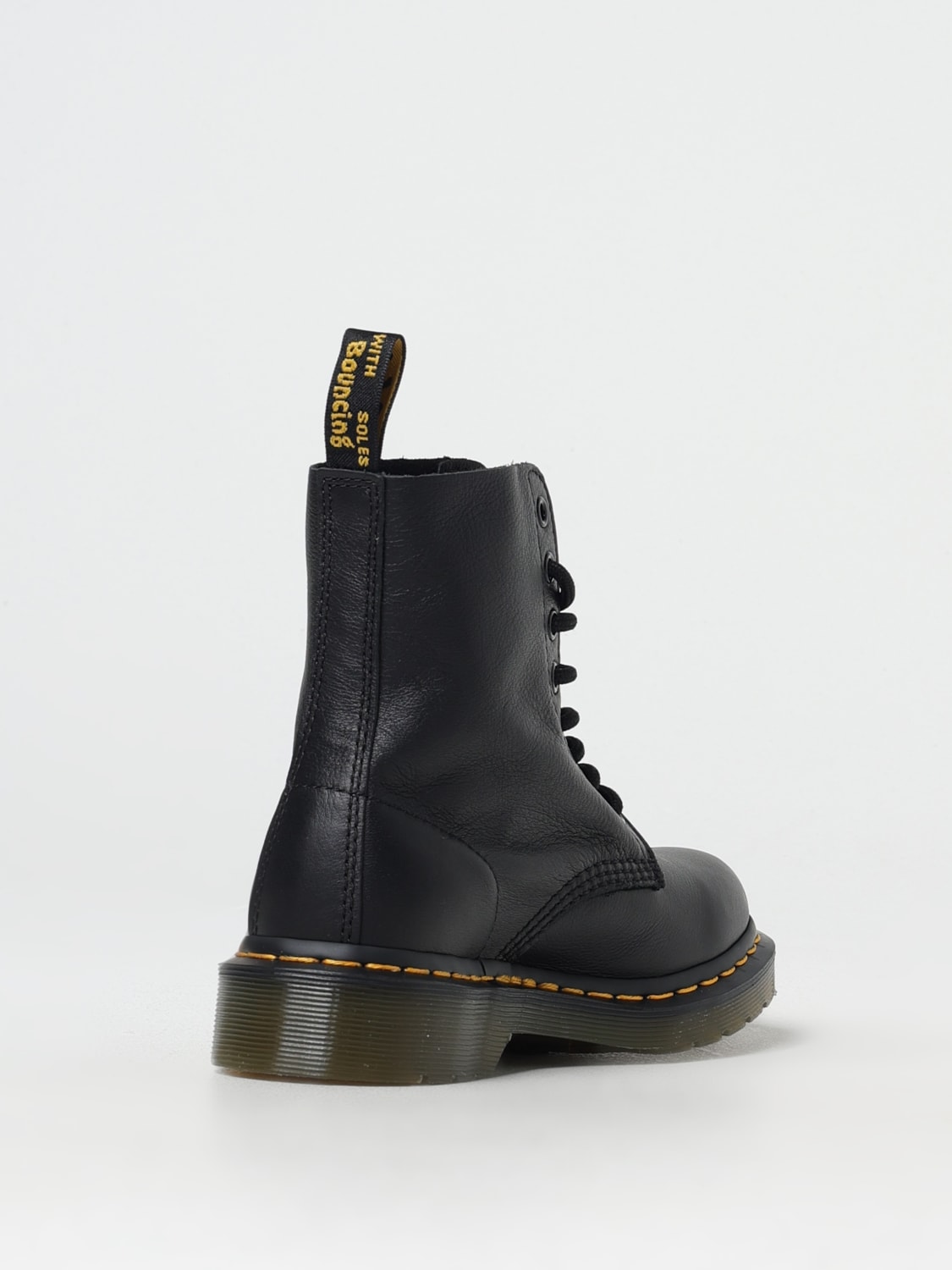 DR. MARTENS BOOTS: Flat ankle boots woman Dr. Martens, Black - Img 3