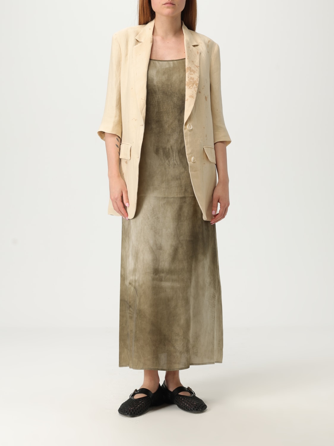 アウターその他 UMA WANG Woman Blazer Beige UW6002 UW200 UMA WANG: Jacket woman - Beige | Uma Wang blazer UW6002