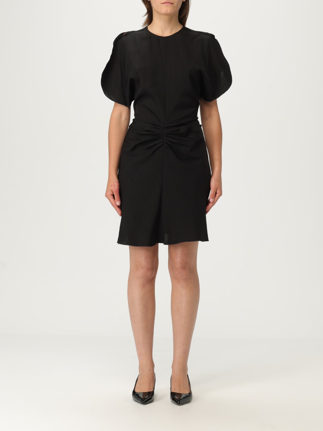 VICTORIA VICTORIA BECKHAM ABITO: Abito Victoria Victoria Beckham in viscosa , Nero - Img 1